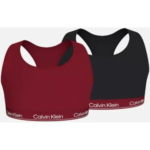 Calvin Klein Girl's Girls 2-Pack Modern Cotton Bralettes, Burgundy/Black - Red - Size: 12 years/13 years/14 years Calvin Klein Girl's Girls 2-Pack Modern Cotton Bralettes, Burgundy/Black - Red - Size: 12 years/13 years/14 years