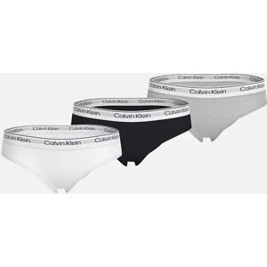 Calvin Klein Girl's Girls 3-Pack Modern Cotton Bikini Briefs, Black/White/Grey - White/Black - Size: 12 years/13 years/14 years Calvin Klein Girl's Girls 3-Pack Modern Cotton Bikini Briefs, Black/White/Grey - White/Black - Size: 12 years/13 years/14 years