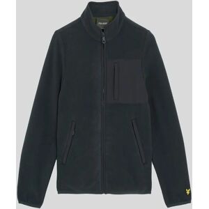 Lyle And Scott Boy's Nylon Trim Polar Fleece Jacket - Navy - Size: 10 years/11 years Lyle And Scott Boy's Nylon Trim Polar Fleece Jacket - Navy - Size: 10 years/11 years