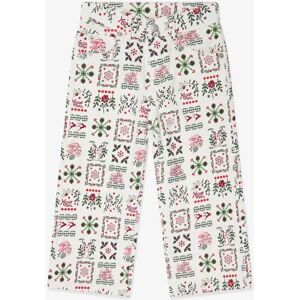 KENZO Girls Seasonal Print Trousers in Ivory - Cream - Size: 4 years KENZO Girls Seasonal Print Trousers in Ivory - Cream - Size: 4 years
