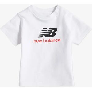 New Balance Boys Jersey Stacked Logo T-Shirt in White - Size: 12-18 months New Balance Boys Jersey Stacked Logo T-Shirt in White - Size: 12-18 months