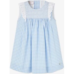 Paz Rodriguez Girls Sleeveless Gingham Dress in Blue - Size: 5 years Paz Rodriguez Girls Sleeveless Gingham Dress in Blue - Size: 5 years