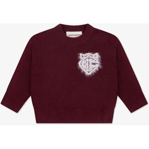 The Couture Club Kids Monogram Emblem Fluffy Knit Jumper in Red - Size: 5 years/6 years The Couture Club Kids Monogram Emblem Fluffy Knit Jumper in Red - Size: 5 years/6 years