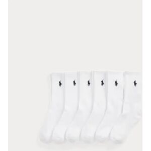 RALPH LAUREN KIDS CREW SOCKS 6 PACK 4056001 - White/White/White - Size: EU 28-31 RALPH LAUREN KIDS CREW SOCKS 6 PACK 4056001 - White/White/White - Size: EU 28-31