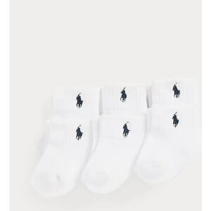 RALPH LAUREN BABY/TODDLER 6 PACK SOCKS 74057001 - White/White/White RALPH LAUREN BABY/TODDLER 6 PACK SOCKS 74057001 - White/White/White