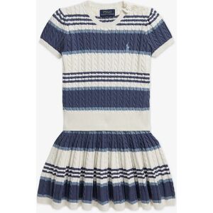 Girl's Ralph Lauren Girls Striped Knitted Skirt Set in Blue - Size: 7 years Girl's Ralph Lauren Girls Striped Knitted Skirt Set in Blue - Size: 7 years