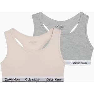 Calvin Klein Girl's Girls 2-Pack Icon Cotton Stretch Bralettes, Pink/Grey - Tan - Size: 10 years/11 years/12 years Calvin Klein Girl's Girls 2-Pack Icon Cotton Stretch Bralettes, Pink/Grey - Tan - Size: 10 years/11 years/12 years