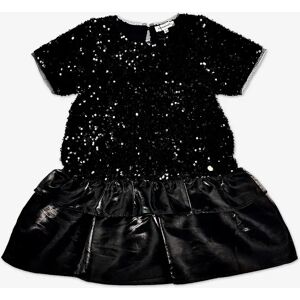 BCBG MaxAzria BCBGMAXAZRIA Girls Velvet Sequin Dress with Satin Hem in Black - Size: 4 years BCBG MaxAzria BCBGMAXAZRIA Girls Velvet Sequin Dress with Satin Hem in Black - Size: 4 years