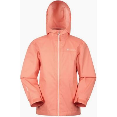 Mountain Warehouse Childrens Torrent Waterproof Jacket - Pink/Orange - 11-12y Mountain Warehouse Childrens Torrent Waterproof Jacket - Pink/Orange - 11-12y