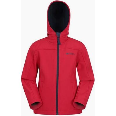 Mountain Warehouse Childrens Exodus Water Resistant Soft Shell Jacket - Red - 11-12y Mountain Warehouse Childrens Exodus Water Resistant Soft Shell Jacket - Red - 11-12y