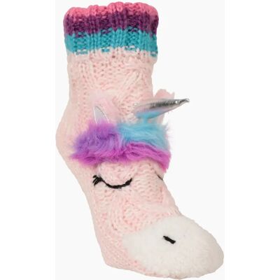 Mountain Warehouse Childrens/Kids Unicorn Slip Resistant Socks - Pink - Size: 13/12/10/1/7/6/8/9/11/2/3/0.5/5/4 Mountain Warehouse Childrens/Kids Unicorn Slip Resistant Socks - Pink - Size: 13/12/10/1/7/6/8/9/11/2/3/0.5/5/4