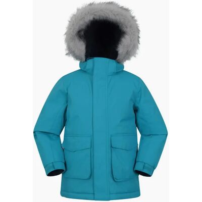 Mountain Warehouse Childrens Ranger Water Resistant Jacket - Blue - Size 11-12y Mountain Warehouse Childrens Ranger Water Resistant Jacket - Blue - Size 11-12y