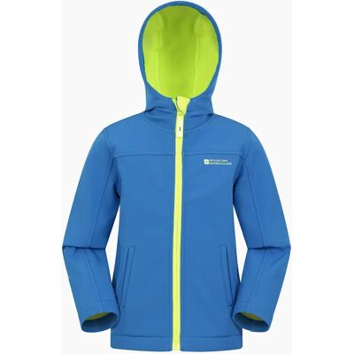 Mountain Warehouse Childrens Water Resistant Soft Shell Jacket - Blue - 11-12y Mountain Warehouse Childrens Water Resistant Soft Shell Jacket - Blue - 11-12y