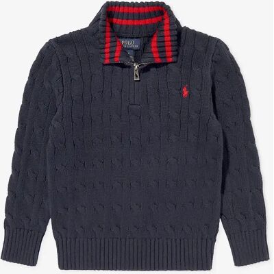 Boy's Ralph Lauren Boys Half Zip Jumper in Navy - Size: 7 years Boy's Ralph Lauren Boys Half Zip Jumper in Navy - Size: 7 years