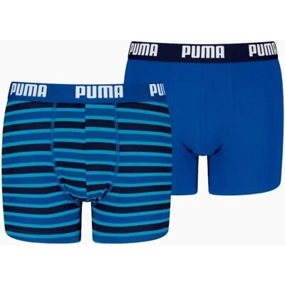 Puma Boy's 2-Pack Everyday Striped Boys Boxer Briefs, Blue - Size: 10 years/9 years Puma Boy's 2-Pack Everyday Striped Boys Boxer Briefs, Blue - Size: 10 years/9 years