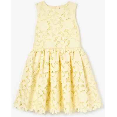 Girl's Self Portrait Girls Sleeveless Lace Dress in Yellow - Size: 8 years/9 years/10 years Girl's Self Portrait Girls Sleeveless Lace Dress in Yellow - Size: 8 years/9 years/10 years