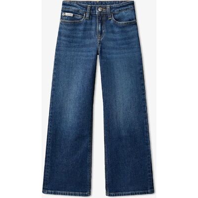 Girl's Calvin Klein Girls HR Wide Leg Jeans in Blue - Size: 10 years Girl's Calvin Klein Girls HR Wide Leg Jeans in Blue - Size: 10 years