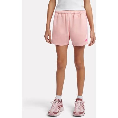 Girl's New Balance Girls Linear Team Shorts in Pink - Size: 15 years/16 years Girl's New Balance Girls Linear Team Shorts in Pink - Size: 15 years/16 years