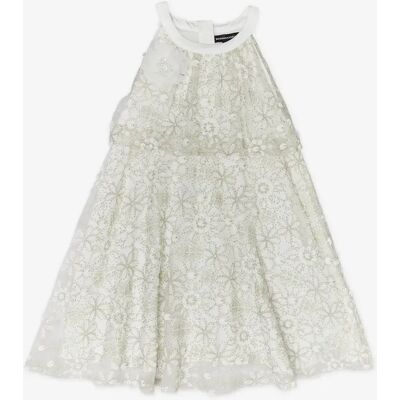 BCBG MaxAzria Girl's BCBGMAXAZRIA Girls Embroidered Floral Lace Dress in Ivory - Cream - Size: 6 years BCBG MaxAzria Girl's BCBGMAXAZRIA Girls Embroidered Floral Lace Dress in Ivory - Cream - Size: 6 years