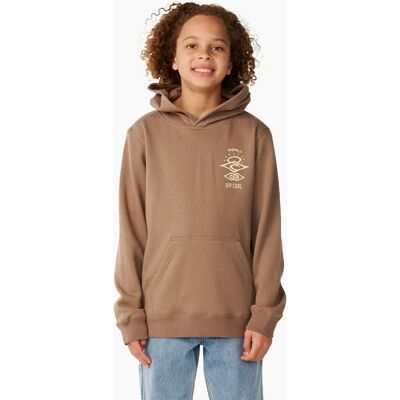 Ripcurl Rip Curl Kids Search Icon Pullover Hoodie - Brown - Size: 10 yrs Ripcurl Rip Curl Kids Search Icon Pullover Hoodie - Brown - Size: 10 yrs