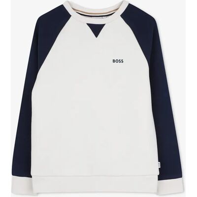 Hugo Boss BOSS Boys Logo Sweatshirt in Ivory - Cream - Size: 5 years Hugo Boss BOSS Boys Logo Sweatshirt in Ivory - Cream - Size: 5 years