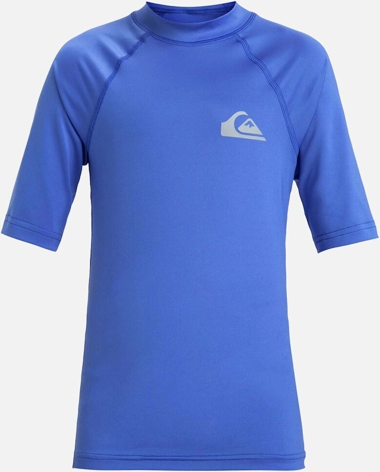 Girl's Quiksilver Kids Everyday Short Sleeve UPF 50 Rash Vest - Blue - Size: 14 years