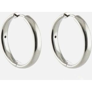 Women's Cachet London Sabrina Large 25mm Silver Hoop - Silver/Silver Women's Cachet London Sabrina Large 25mm Silver Hoop - Silver/Silver