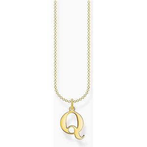 Thomas Sabo Women's Chain Necklace with Lettering Charm - Gold - Size: ONE size Thomas Sabo Women's Chain Necklace with Lettering Charm - Gold - Size: ONE size