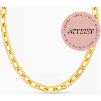 Orelia Chunky Large Link Chain Necklace - Gold Orelia Chunky Large Link Chain Necklace - Gold