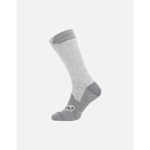 Men's Sealskinz Waterproof All Weather Mid Length Sock - Grey - Size: 9 - 11 uk