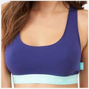 Calvin Klein Women's CK One Recycled Bottles Bralette, Blue Whale - Purple - Size: L