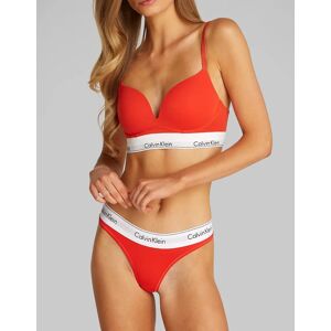 Women's Calvin Klein ICON Cotton Modal Womens Thong Molten - Red - Size: 10