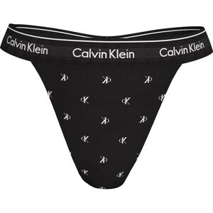 Calvin Klein Women's Women Diamond Logo Print String Thong, Black - Size: M Calvin Klein Women's Women Diamond Logo Print String Thong, Black - Size: M