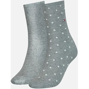 Tommy Hilfiger Women's 2-Pack Dots Pattern Women's Socks, Middle Grey Melange - Size: 6/6.5/7/7.5/8/8.5/9 Tommy Hilfiger Women's 2-Pack Dots Pattern Women's Socks, Middle Grey Melange - Size: 6/6.5/7/7.5/8/8.5/9