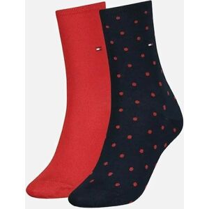 Tommy Hilfiger Women's 2-Pack Dots Pattern Women's Socks, Red/Navy - Black - Size: 6/6.5/7/7.5/8/8.5/9 Tommy Hilfiger Women's 2-Pack Dots Pattern Women's Socks, Red/Navy - Black - Size: 6/6.5/7/7.5/8/8.5/9