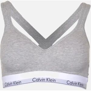 Calvin Klein Women's Modern Cotton Bralette Lift, Grey Heather - Size: M Calvin Klein Women's Modern Cotton Bralette Lift, Grey Heather - Size: M