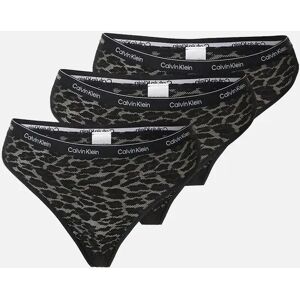 Calvin Klein Women's 3-Pack Modern Lace Brazilian Briefs, Black - Size: 12 Calvin Klein Women's 3-Pack Modern Lace Brazilian Briefs, Black - Size: 12