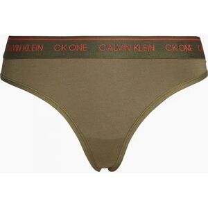 Calvin Klein Women's CK One Cotton Modal Blend Thong, Muted Pine - Tan - Size: 8/6 Calvin Klein Women's CK One Cotton Modal Blend Thong, Muted Pine - Tan - Size: 8/6