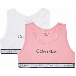 Calvin Klein Girl's Girls 2 Pack Modern Cotton Bralette, Rosey Pink/Pvh White - Size: 12 years/13 years/14 years Calvin Klein Girl's Girls 2 Pack Modern Cotton Bralette, Rosey Pink/Pvh White - Size: 12 years/13 years/14 years