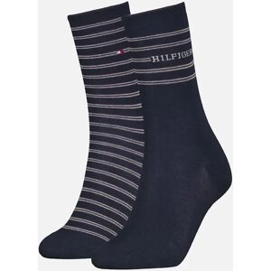Women's Tommy Hilfiger 2 Pack Stripe Womens Crew Socks Navy - Blue - Size: UK 2-5 Women's Tommy Hilfiger 2 Pack Stripe Womens Crew Socks Navy - Blue - Size: UK 2-5
