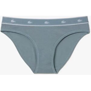 Lacoste Women's Stretch Cotton Briefs - Silver - Size: XL Lacoste Women's Stretch Cotton Briefs - Silver - Size: XL