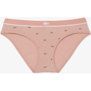 Lacoste Women's Stretch Cotton Crocodile Briefs - Pink - Size: M Lacoste Women's Stretch Cotton Crocodile Briefs - Pink - Size: M