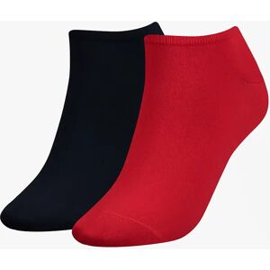 Women's Tommy Hilfiger 2 Pack Womens Trainer Socks Red/Navy - Size: 6.5/6/8/7.5/7 Women's Tommy Hilfiger 2 Pack Womens Trainer Socks Red/Navy - Size: 6.5/6/8/7.5/7