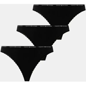 Women's Tommy Hilfiger LACE 3 Pack Womens Thongs Black - Size: 14 Women's Tommy Hilfiger LACE 3 Pack Womens Thongs Black - Size: 14