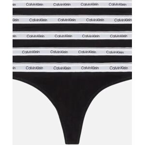 Calvin Klein Women's 5-Pack Modern Logo Thongs, Black/white - Size: 8 Calvin Klein Women's 5-Pack Modern Logo Thongs, Black/white - Size: 8