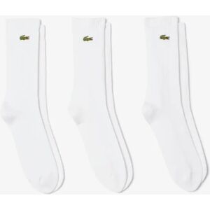 Men's Lacoste 3 Pack Sport Mens High Cut Socks - White/White-White Z92 - White/White/White - Size: 9/9.5/10/10.5/11 Men's Lacoste 3 Pack Sport Mens High Cut Socks - White/White-White Z92 - White/White/White - Size: 9/9.5/10/10.5/11