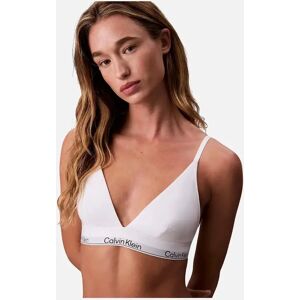 Calvin Klein Women's Icon Cotton Modal Unlined Triangle Bra, White - Size: XS Calvin Klein Women's Icon Cotton Modal Unlined Triangle Bra, White - Size: XS