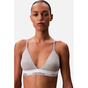 Calvin Klein Women's Icon Cotton Modal Lightly Lined Triangle Bra, Grey Heather - Size: XL Calvin Klein Women's Icon Cotton Modal Lightly Lined Triangle Bra, Grey Heather - Size: XL