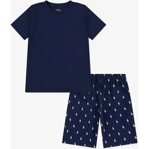 Boy's Ralph Lauren Boys Cotton Jersey Short Pyjamas Set in Navy - Size: 6 years Boy's Ralph Lauren Boys Cotton Jersey Short Pyjamas Set in Navy - Size: 6 years