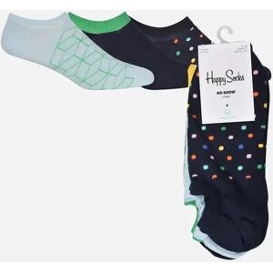 Men's Happy Socks 3-Pack Dot Lover No-Show Trainer Socks, Navy/blue - Black - Size: 7/7.5/8/8.5/5/5.5/6.5/6 Men's Happy Socks 3-Pack Dot Lover No-Show Trainer Socks, Navy/blue - Black - Size: 7/7.5/8/8.5/5/5.5/6.5/6